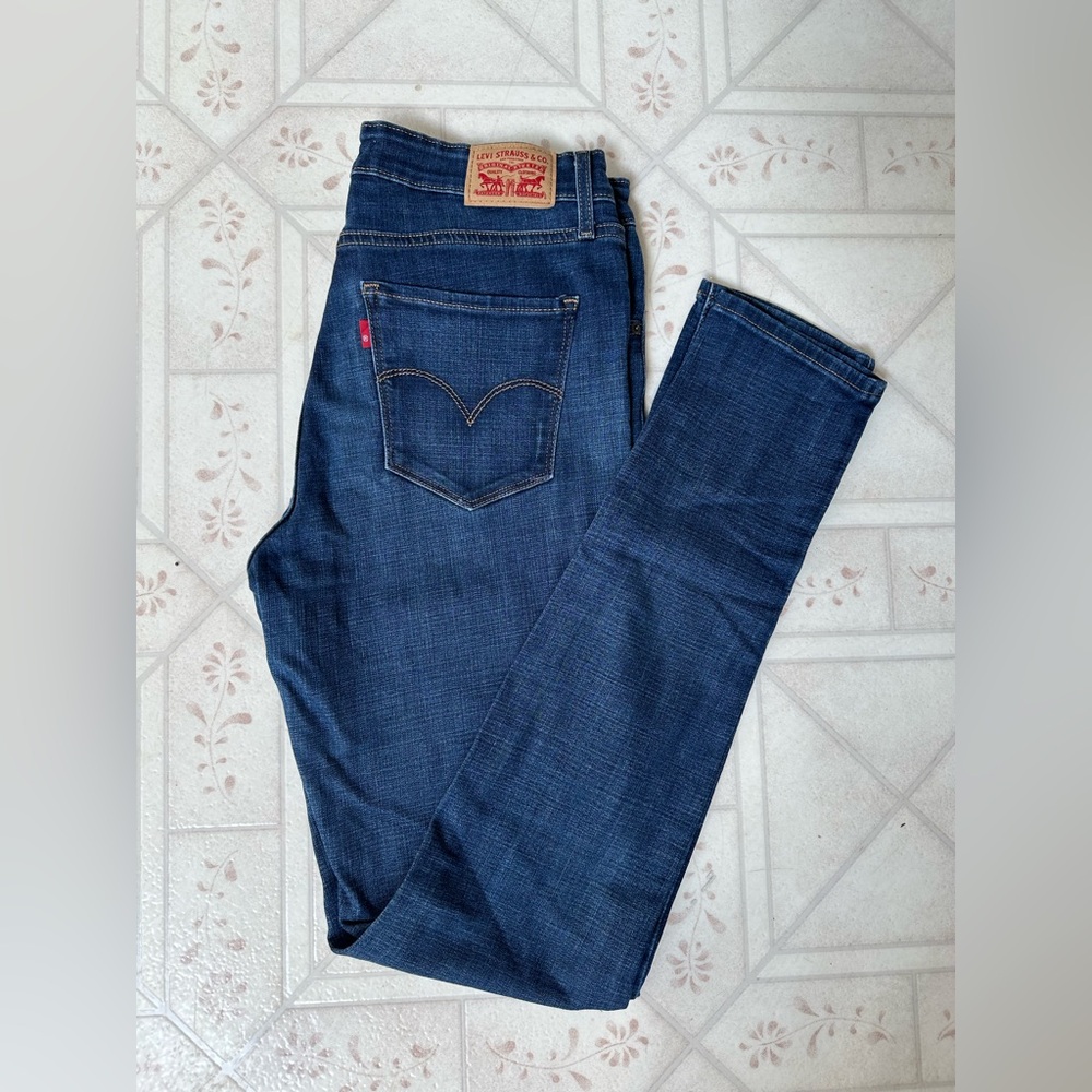 Levi's 721 Dark Blue Jeans high rise skinny